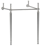 Hamilton Console Sink Stand 22In Polished Chrome Wall Mount