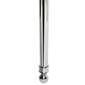 Safavieh Hamilton Console Sink Stand 22In Polished Chrome Wall Mount Chrome Stainless Steel  SKC4200A