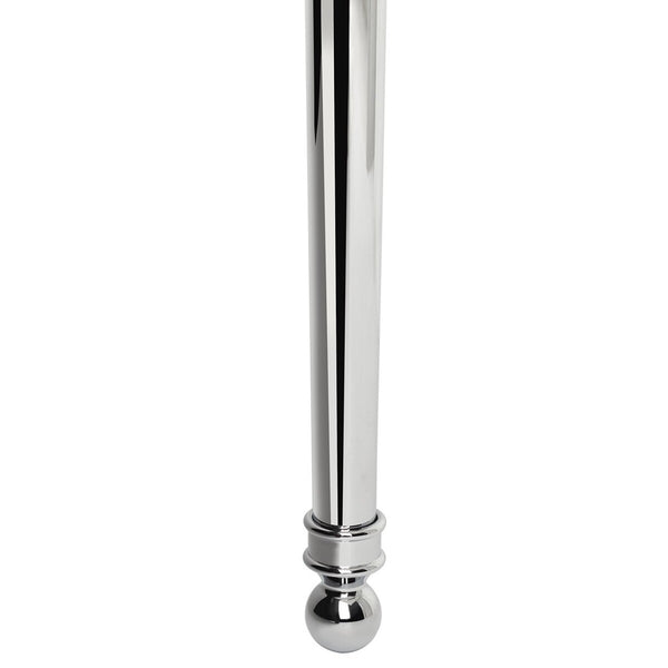 Safavieh Hamilton Console Sink Stand 22In Polished Chrome Wall Mount Chrome Stainless Steel  SKC4200A