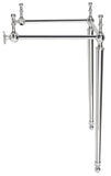 Safavieh Hamilton Console Sink Stand 22In Polished Chrome Wall Mount Chrome Stainless Steel  SKC4200A