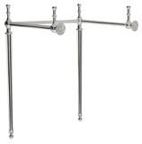 Safavieh Hamilton Console Sink Stand 28In Polished Chrome Wall Mount Chrome Stainless Steel  SKC4228C