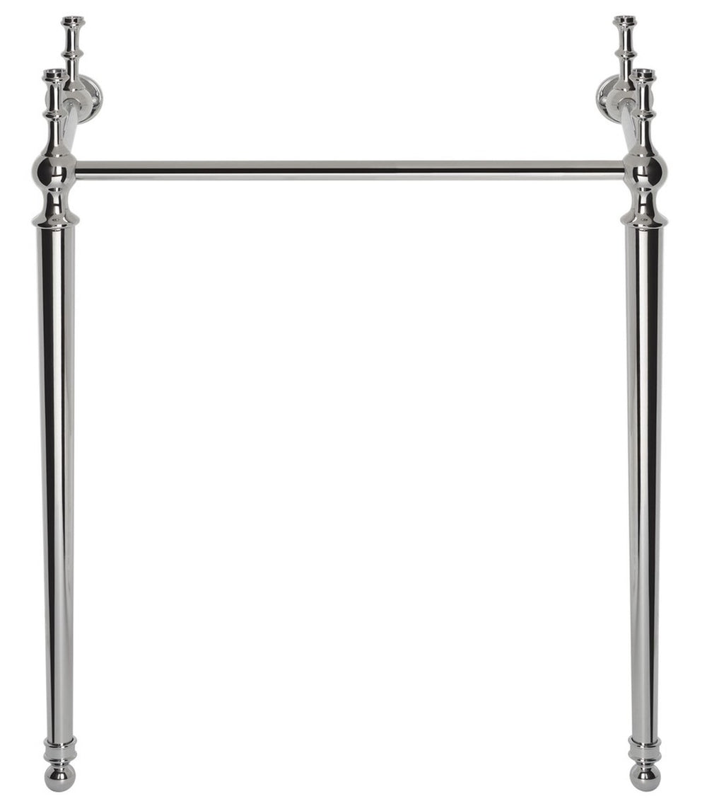 Safavieh Hamilton Console Sink Stand 28In Polished Chrome Wall Mount Chrome Stainless Steel  SKC4228C