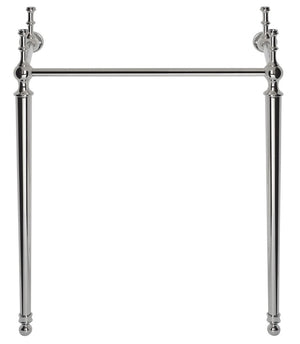 Safavieh Hamilton Console Sink Stand 28In Polished Chrome Wall Mount Chrome Stainless Steel  SKC4228C