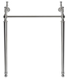 Safavieh Hamilton Console Sink Stand 28In Polished Chrome Wall Mount Chrome Stainless Steel  SKC4228C