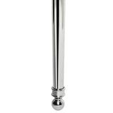 Safavieh Hamilton Console Sink Stand 28In Polished Chrome Wall Mount Chrome Stainless Steel  SKC4228C