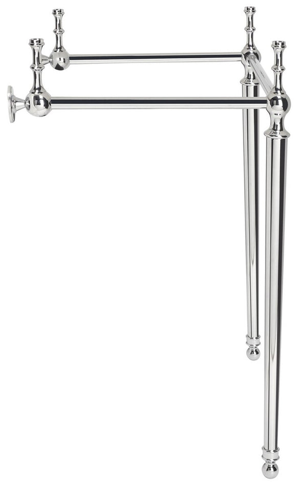 Safavieh Hamilton Console Sink Stand 28In Polished Chrome Wall Mount Chrome Stainless Steel  SKC4228C