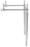 Safavieh Hamilton Console Sink Stand 28In Polished Chrome Wall Mount Chrome Stainless Steel  SKC4228C