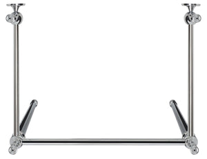 Safavieh Hamilton Console Sink Stand 28In Polished Chrome Wall Mount Chrome Stainless Steel  SKC4228C