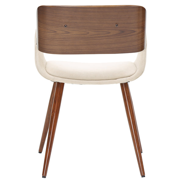Cyprus Dining Chair - Chic Mid-Century Design with Comfortable Cushions and Stylish Bent Wood Frame