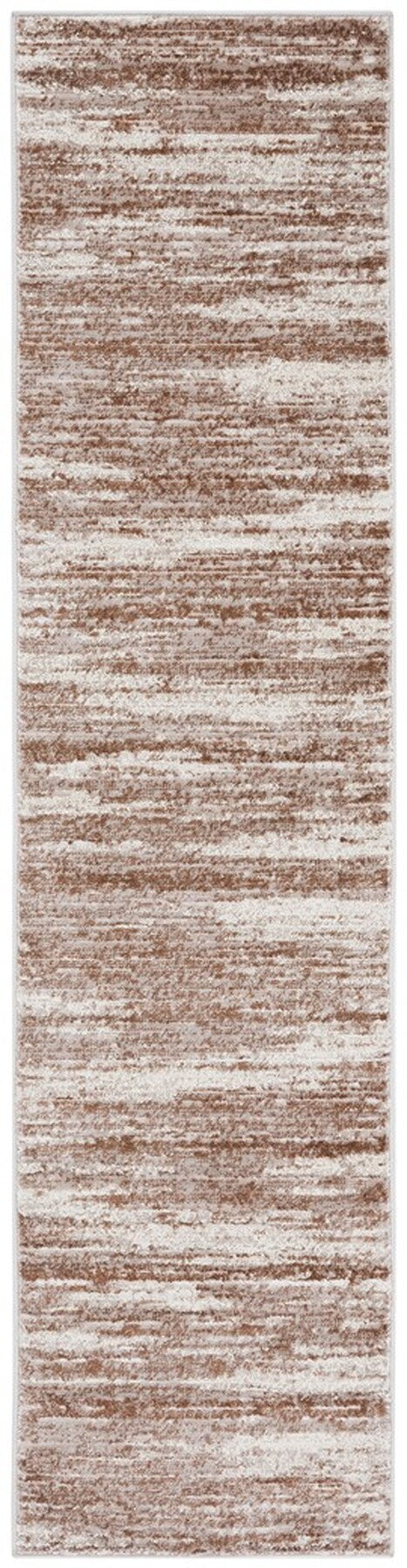 Skyler 500 Skyler 501 Contemporary Power Loomed 80% Polypropylene, 20% Polyester Rug Brown / Ivory