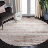 Skyler 500 Skyler 501 Contemporary Power Loomed 80% Polypropylene, 20% Polyester Rug Brown / Ivory