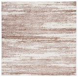 Skyler 500 Skyler 501 Contemporary Power Loomed 80% Polypropylene, 20% Polyester Rug Brown / Ivory