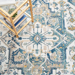 Skyler 500 Skyler 541 Transitional Power Loomed 80% Polypropylene, 20% Polyester Rug Ivory / Navy