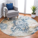 Skyler 500 Skyler 543 Contemporary Power Loomed 80% Polypropylene, 20% Polyester Rug Navy / Gold