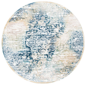 Skyler 500 Skyler 543 Contemporary Power Loomed 80% Polypropylene, 20% Polyester Rug Navy / Gold