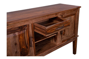 Porter Designs Sonora Solid Sheesham Wood Natural Sideboard Brown 07-116-06-803H