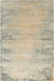 Slice of Nature SLI-6401 Modern Wool, Viscose Rug SLI6401-58 Light Gray, Khaki, Medium Gray, Tan 90% Wool, 10% Viscose 5' x 8'