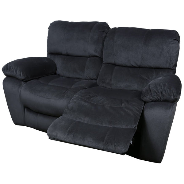 Porter Designs Ramsey Microfiber Dual seat Transitional Reclining Love Gray 03-112C-02B-6014
