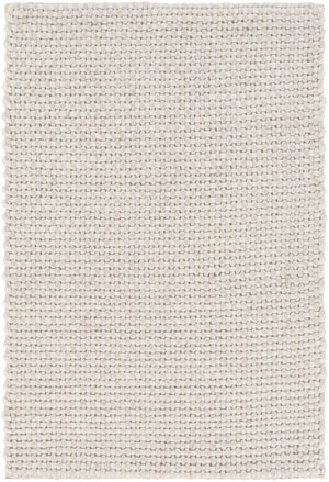 Solo SLO-14 Modern Viscose, NZ Wool Rug SLO14-69 Light Gray, White 70% Viscose, 30% NZ Wool 6' x 9'
