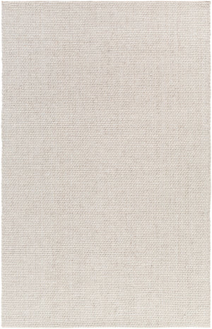 Solo SLO-14 Modern Viscose, NZ Wool Rug SLO14-58 Light Gray, White 70% Viscose, 30% NZ Wool 5' x 8'