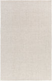 Solo SLO-14 Modern Viscose, NZ Wool Rug SLO14-58 Light Gray, White 70% Viscose, 30% NZ Wool 5' x 8'