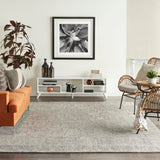 Nourison Vail VAI04 Modern Handmade Tufted Indoor Area Rug Grey 7'9" x 9'9" 99446794642