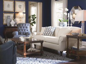 Smithsonian SMI-2112 Traditional NZ Wool Rug SMI2112-8SQ Dark Blue, Light Gray 100% NZ Wool 8' Square