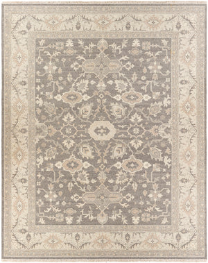 Soumek SMK-102 Traditional NZ Wool Rug SMK102-810 Taupe, Dark Brown, Butter, Cream 100% NZ Wool 8' x 10'