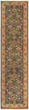 Soumek SMK-51 Traditional NZ Wool Rug SMK51-2610 Dark Green, Camel, Burnt Orange, Rust, Grass Green, Mustard 100% NZ Wool 2'6" x 10'