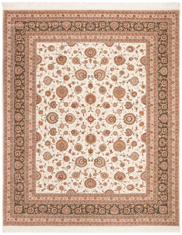Tabriz SMPT Rug - Luxurious Silk & Wool Pile for Elegant Home Decor and Timeless Style
