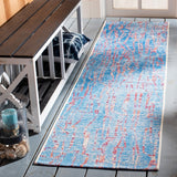 Summer 408 Indoor / Outdoor Power Loomed 23% Polyester 76% Polypropylene 1% Backing Material Rug Blue / Red