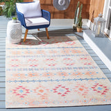Summer 420 Indoor / Outdoor Power Loomed 23% Polyester 76% Polypropylene 1% Backing Material Rug Ivory / Red