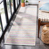 Summer 421 Indoor / Outdoor Power Loomed 23% Polyester 76% Polypropylene 1% Backing Material Rug Ivory / Blue