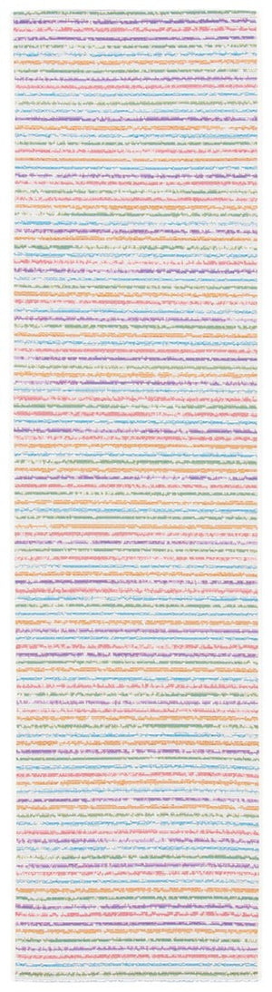 Summer 421 Indoor / Outdoor Power Loomed 23% Polyester 76% Polypropylene 1% Backing Material Rug Ivory / Blue