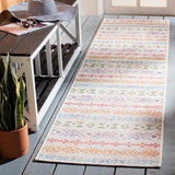 Summer 429 Indoor / Outdoor Power Loomed 23% Polyester 76% Polypropylene 1% Backing Material Rug Ivory / Blue