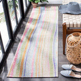 Summer 496 Indoor / Outdoor Power Loomed 23% Polyester 76% Polypropylene 1% Backing Material Rug Ivory / Green