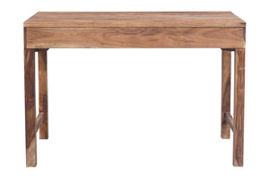 Porter Designs Urban Solid Sheesham Wood Contemporary Desk Natural 10-117-05-8058N