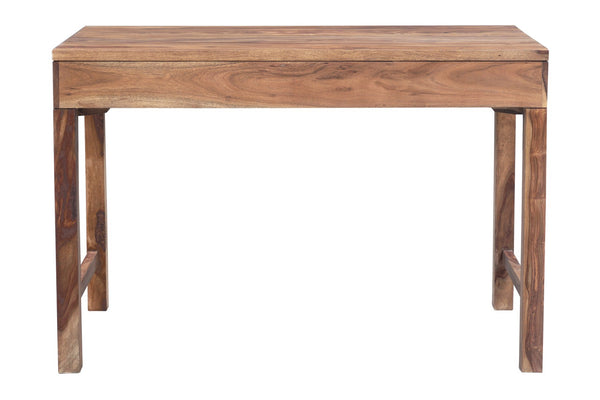 Porter Designs Urban Solid Sheesham Wood Contemporary Desk Natural 10-117-05-8058N