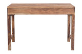 Porter Designs Urban Solid Sheesham Wood Contemporary Desk Natural 10-117-05-8058N