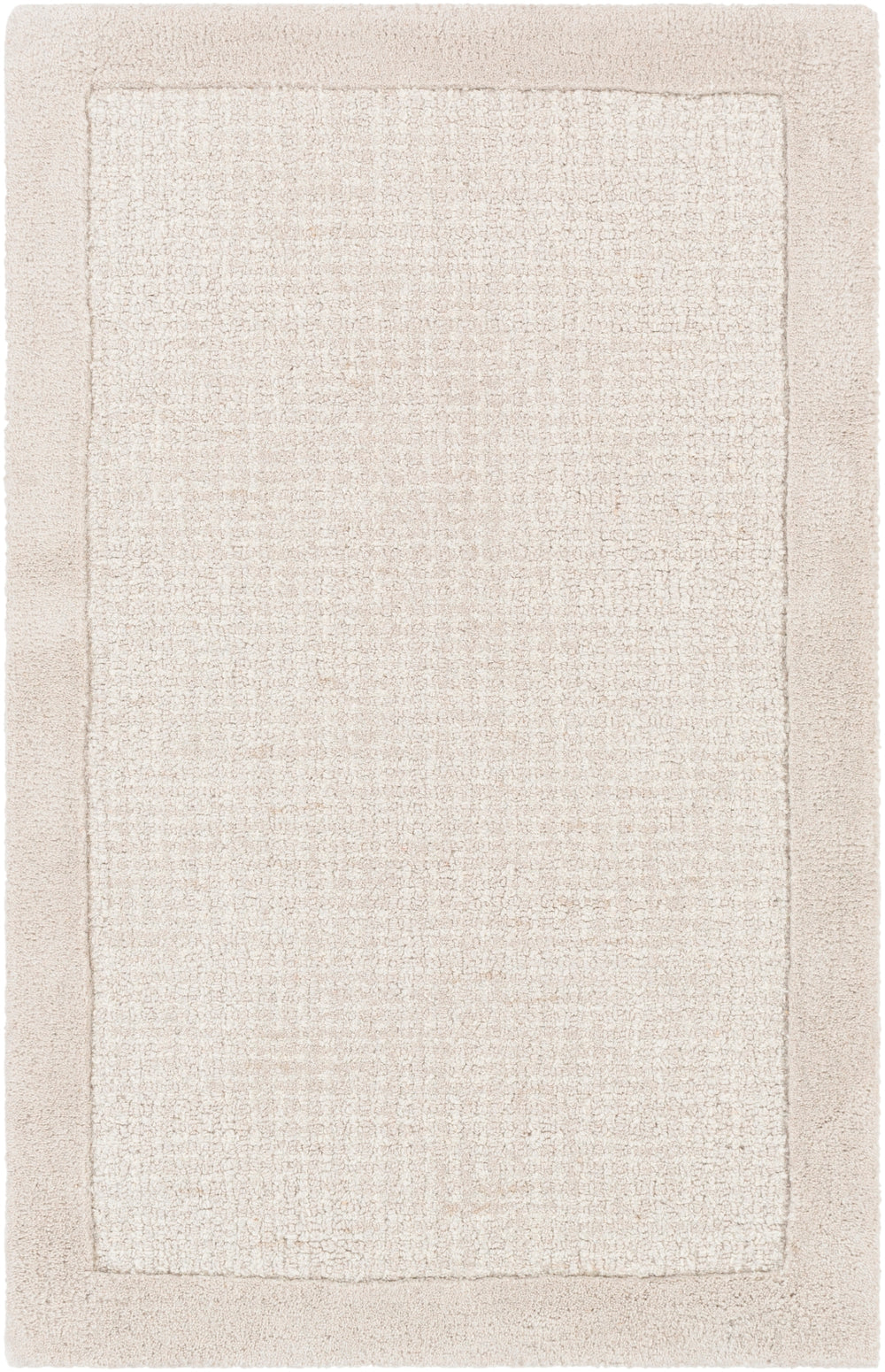 Siena SNA-2301 Modern Wool Rug SNA2301-912 Light Gray, Cream 100% Wool 9' x 12'