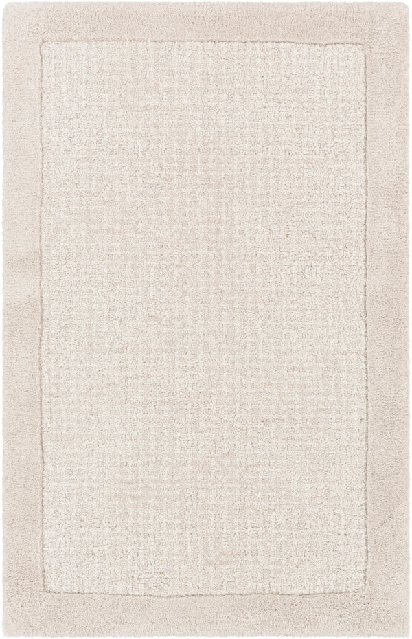 Siena SNA-2301 Modern Wool Rug SNA2301-912 Light Gray, Cream 100% Wool 9' x 12'