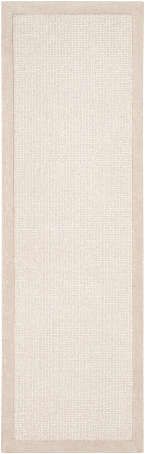 Siena SNA-2301 Modern Wool Rug SNA2301-268 Light Gray, Cream 100% Wool 2'6" x 8'