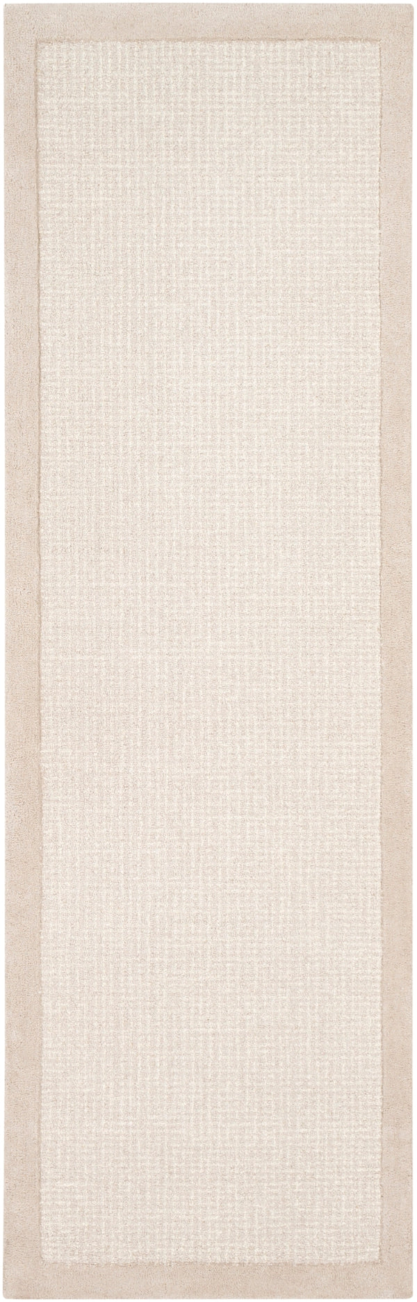 Siena SNA-2301 Modern Wool Rug SNA2301-268 Light Gray, Cream 100% Wool 2'6" x 8'