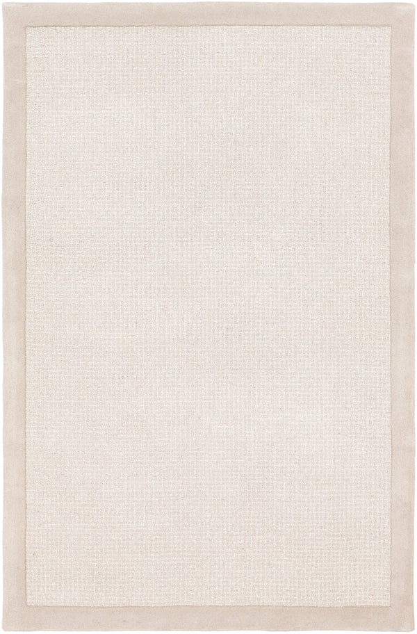 Siena SNA-2301 Modern Wool Rug SNA2301-576 Light Gray, Cream 100% Wool 5' x 7'6"