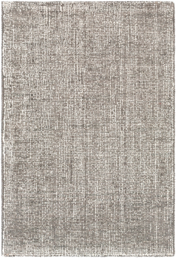 Siena SNA-2302 Modern Wool Rug SNA2302-912 Medium Gray, Light Gray, Cream 100% Wool 9' x 12'