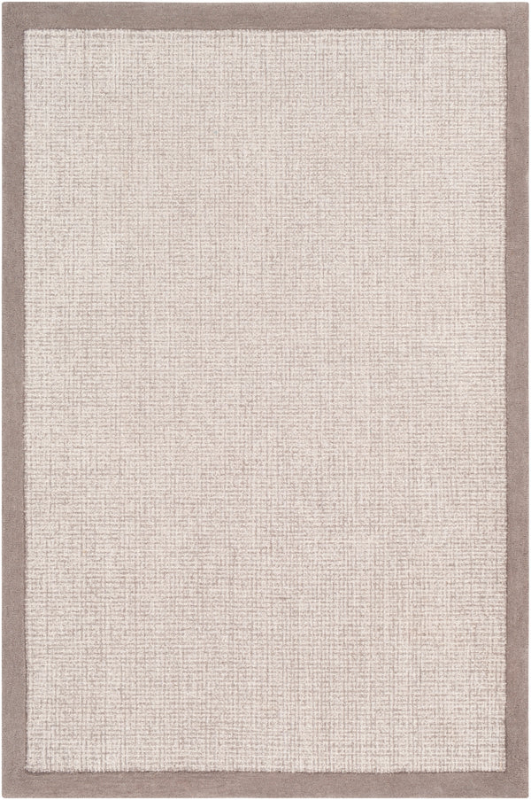 Siena SNA-2302 Modern Wool Rug SNA2302-576 Medium Gray, Light Gray, Cream 100% Wool 5' x 7'6"