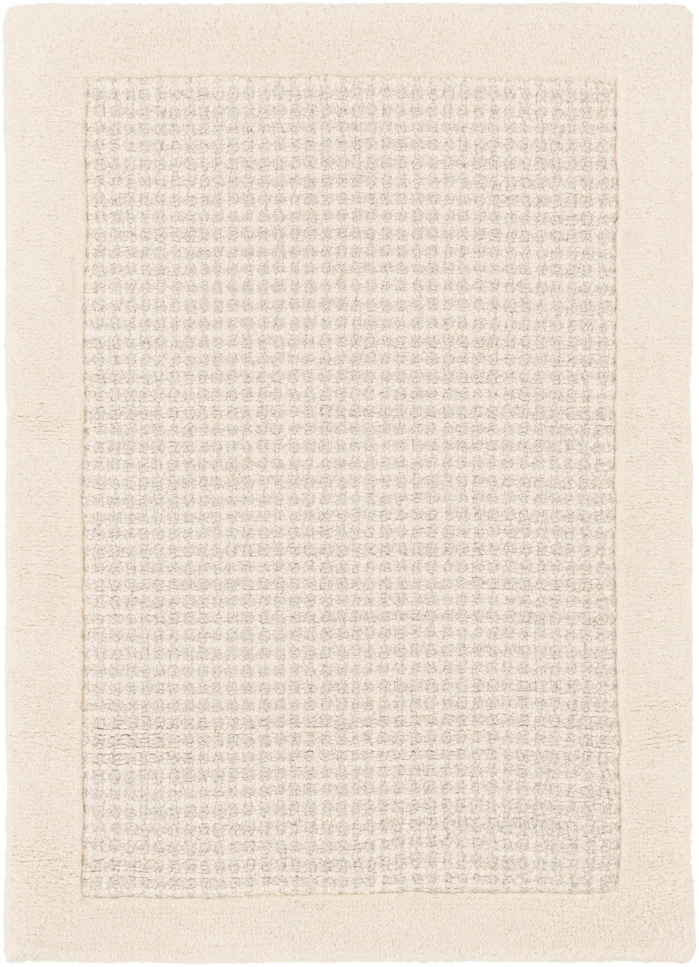 Siena SNA-2305 Modern Wool Rug SNA2305-912 Cream, Light Gray 100% Wool 9' x 12'