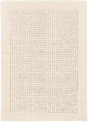 Siena SNA-2305 Modern Wool Rug SNA2305-912 Cream, Light Gray 100% Wool 9' x 12'