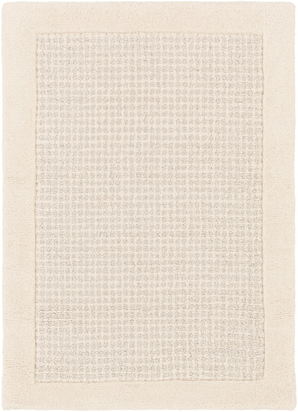 Siena SNA-2305 Modern Wool Rug SNA2305-912 Cream, Light Gray 100% Wool 9' x 12'