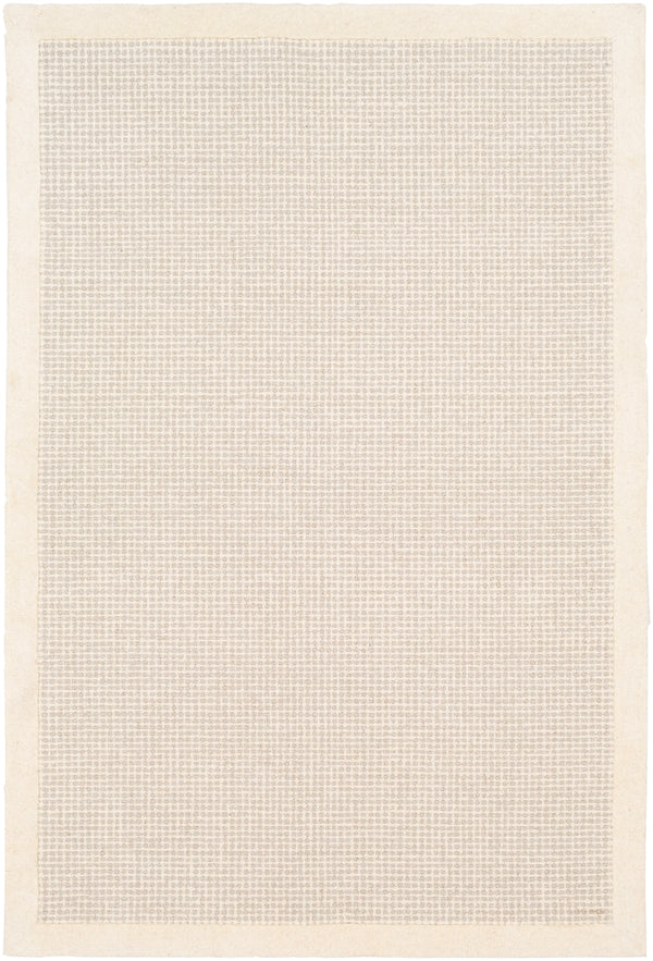 Siena SNA-2305 Modern Wool Rug SNA2305-576 Cream, Light Gray 100% Wool 5' x 7'6"